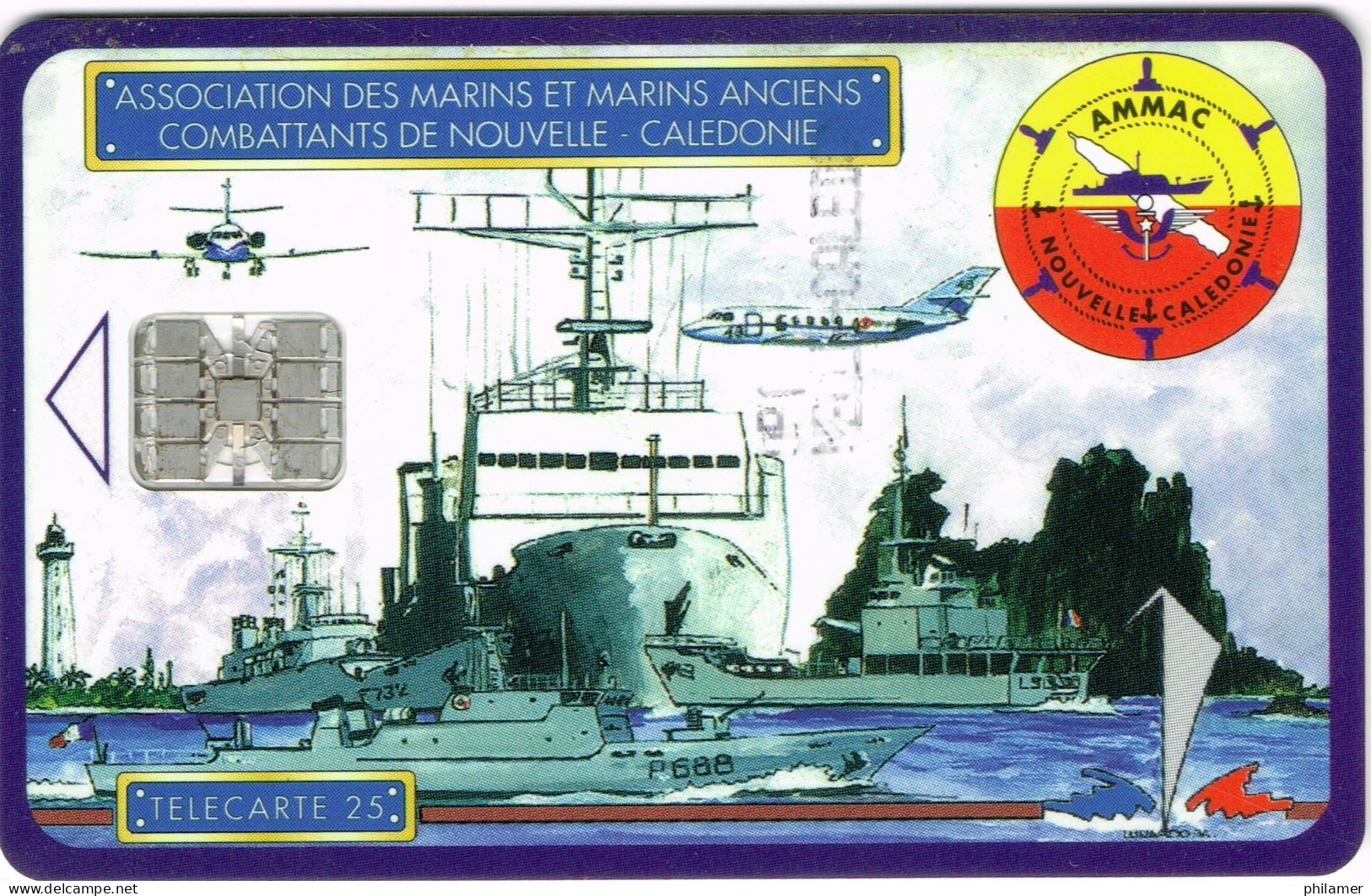 NOUVELLE CALEDONIE NEW CALEDONIA Telecarte Phonecard  NC43A 800 Ex. AMNAC Navire Guerre Marine Non Numérotee UT B - Nueva Caledonia