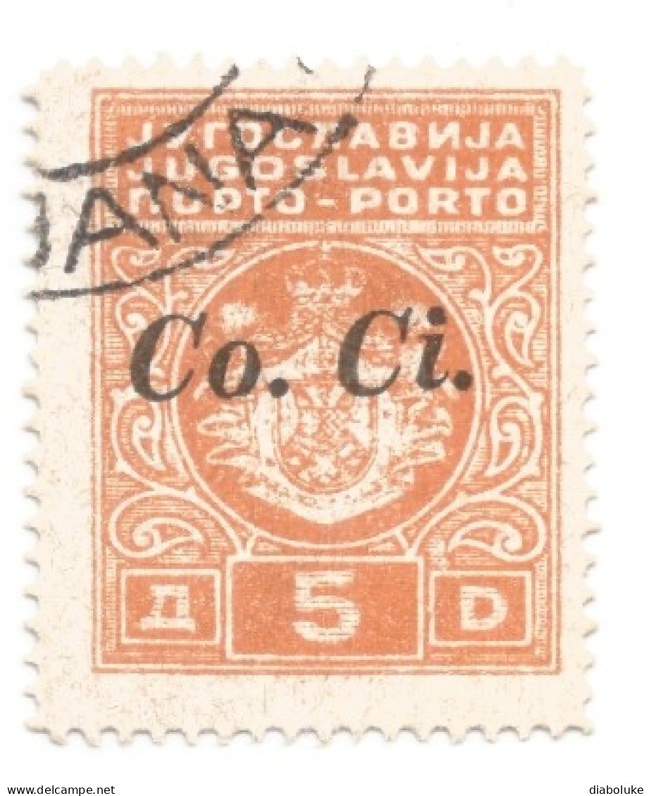 (COLONIE E POSSEDIMENTI) 1941, LUBIANA, SEGNATASSE SOPRASTAMPATI, 5D - 1 Francobollo Usato (CAT. SASSONE N.4) - Lubiana