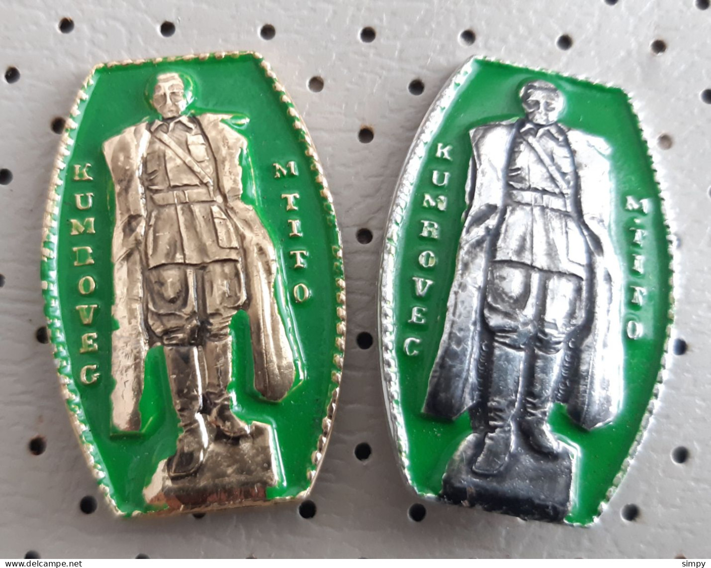 Josip Broz Tito Monument Kumrovec  Yugoslavia Pins - Celebrities