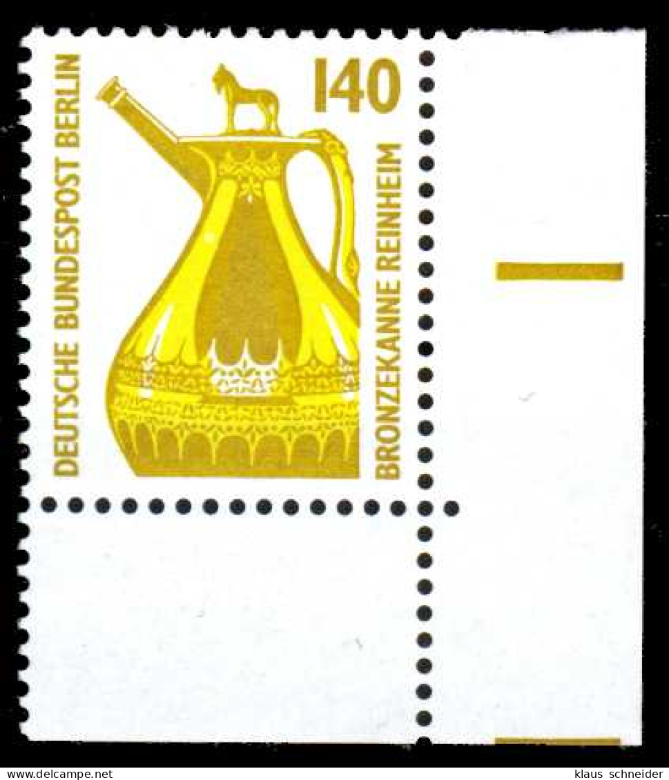 BERLIN DS SEHENSW Nr 832 Postfrisch ECKE-URE X1435BA - Unused Stamps