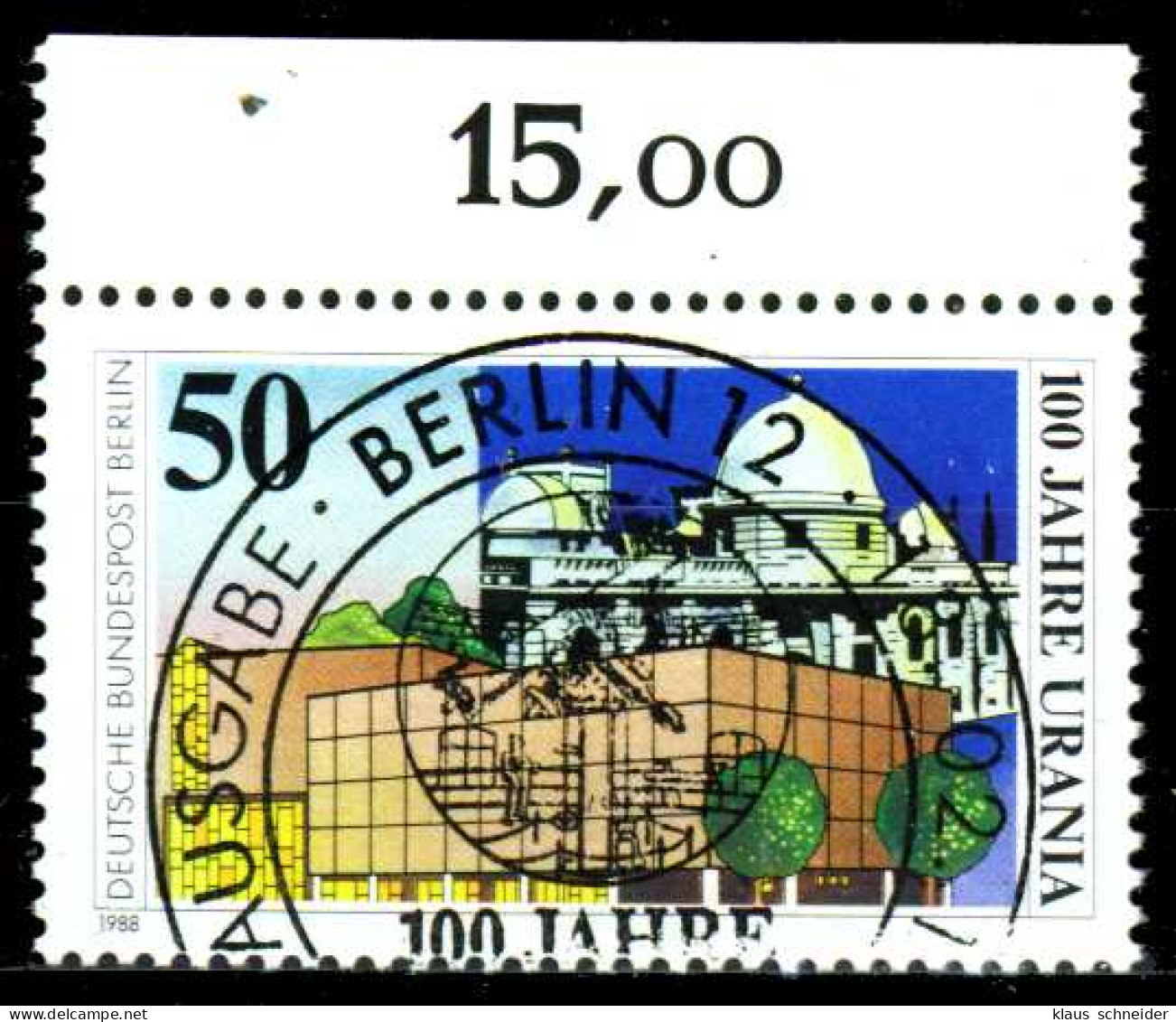 BERLIN 1988 Nr 804 ZENTR-ESST ORA X1AF106 - Used Stamps