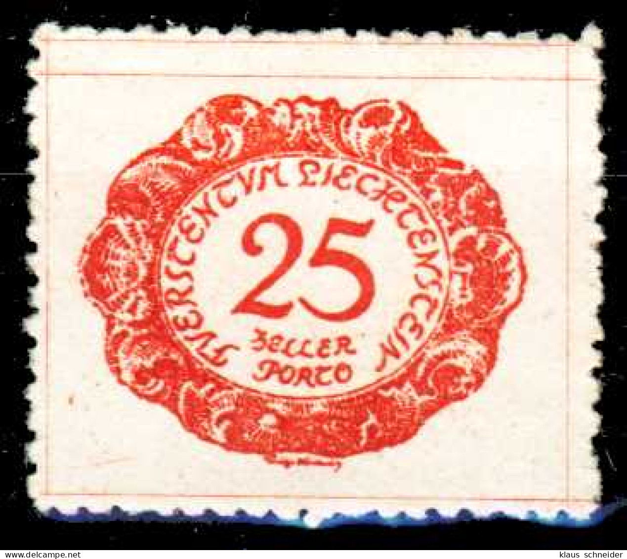 LIECHTENSTEIN PORTOMARKEN 1920 Nr 5 Ungebraucht X26421A - Strafportzegels