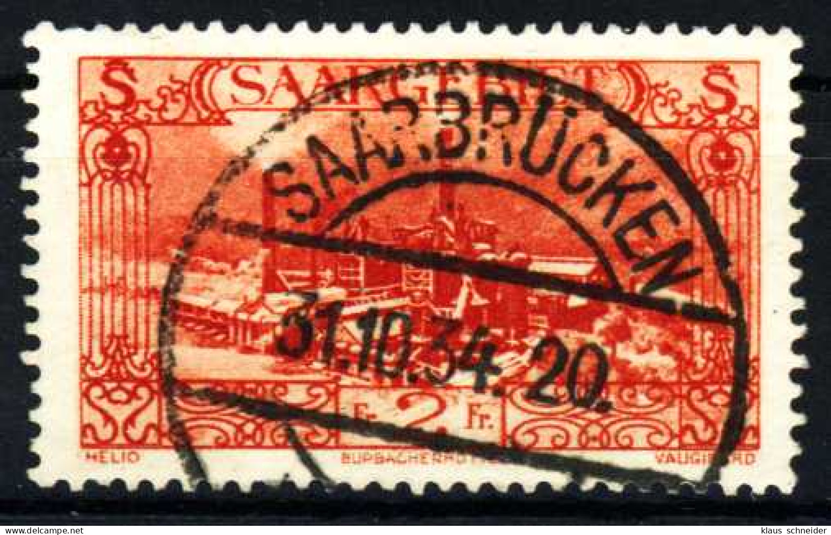 SAARGEBIET 1926 Nr 119 Zentrisch Gestempelt X3532D6 - Gebruikt