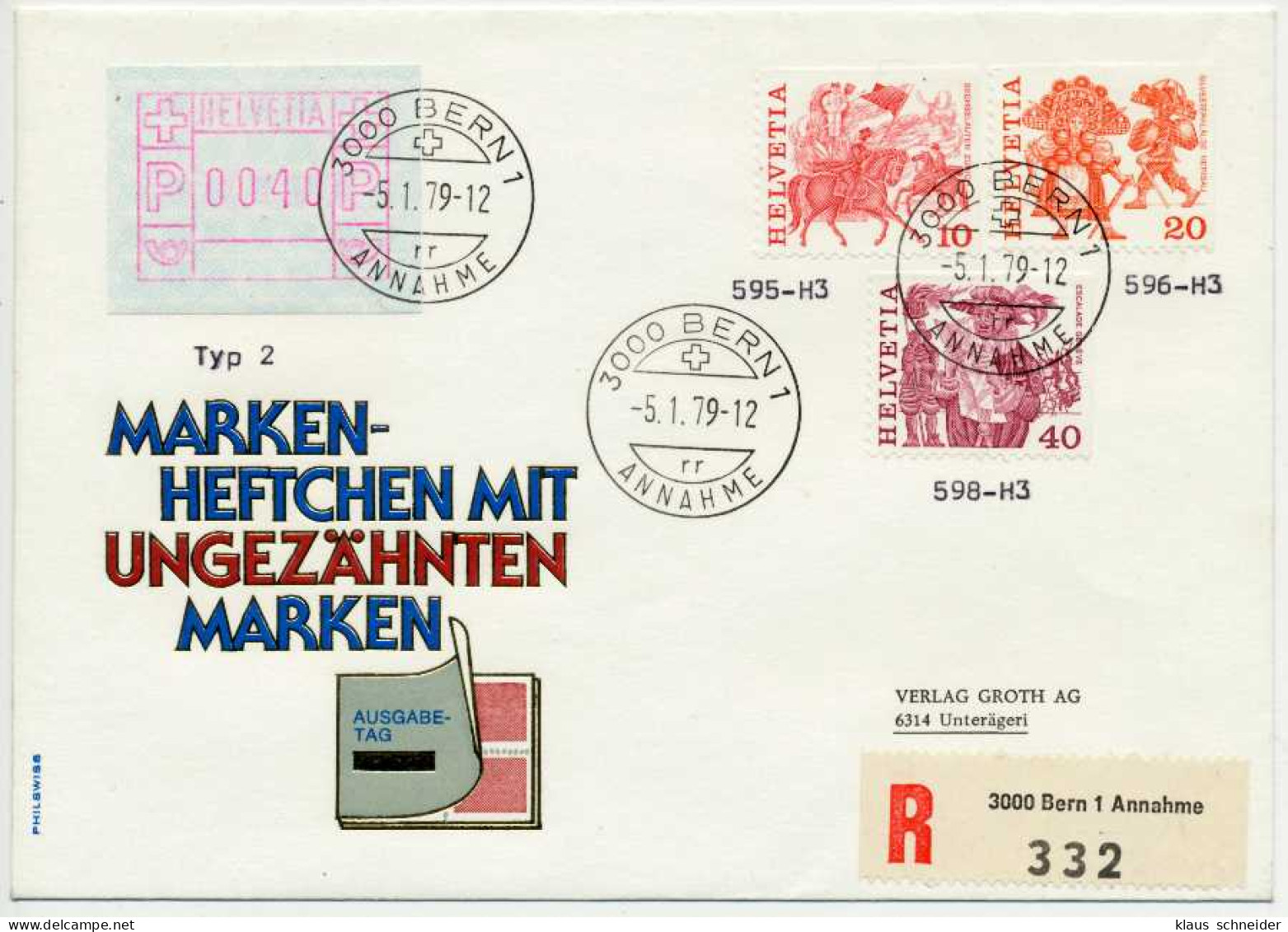 SCHWEIZ ATM Nr 2 BRIEF MIF X55725E - Sellos De Distribuidores