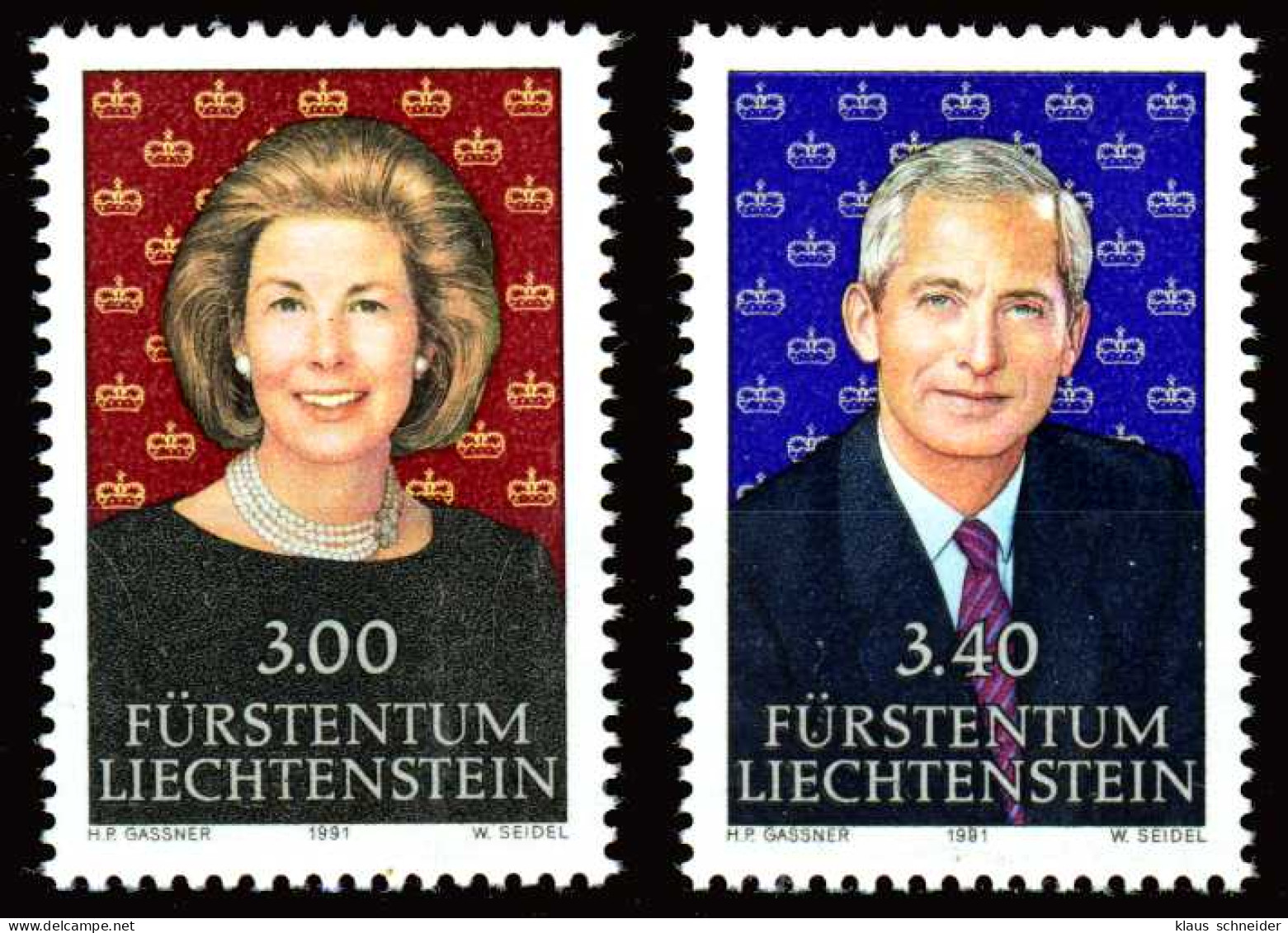 FL 1991 Nr 1024-1025 Postfrisch SA18CF6 - Unused Stamps