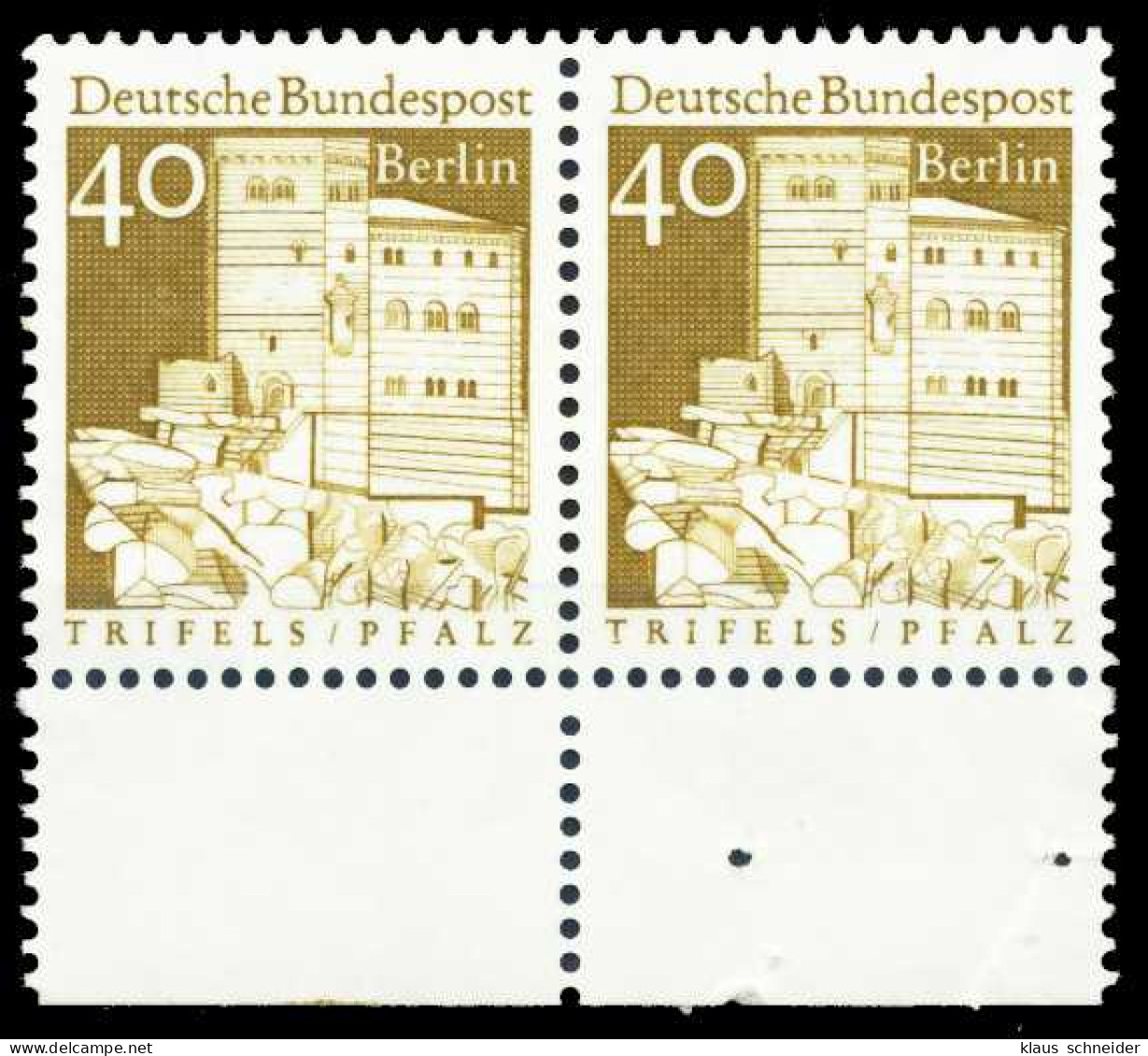 BERLIN DS D-BAUW. 2 Nr 276 Postfrisch WAAGR PAAR URA X60DAA6 - Unused Stamps