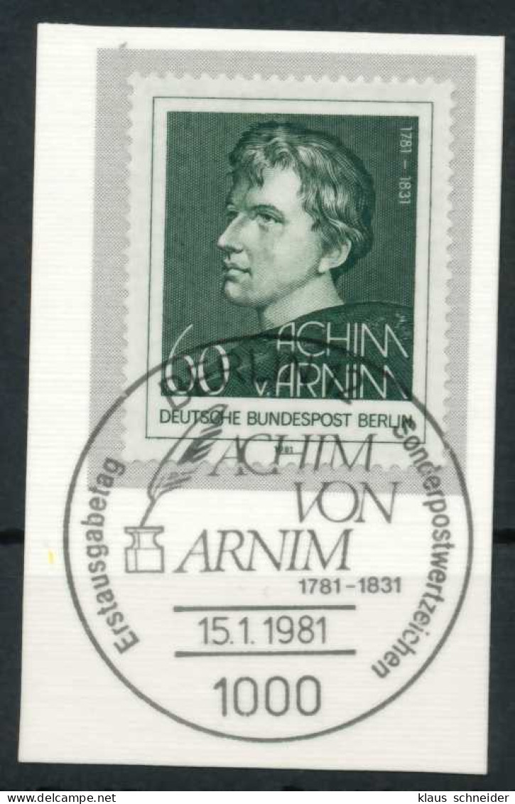 BERLIN 1981 Nr 637 Gestempelt Briefstück Zentrisch X62117E - Usati