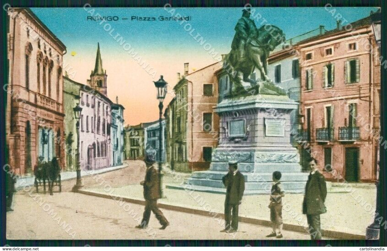 Rovigo Città Garibaldi Cartolina QT1757 - Rovigo