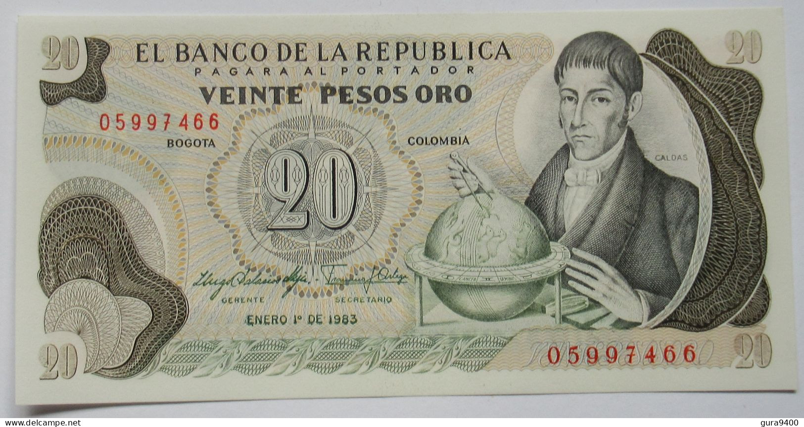 Colombia 20 Pesos Oro 1983 - Colombie
