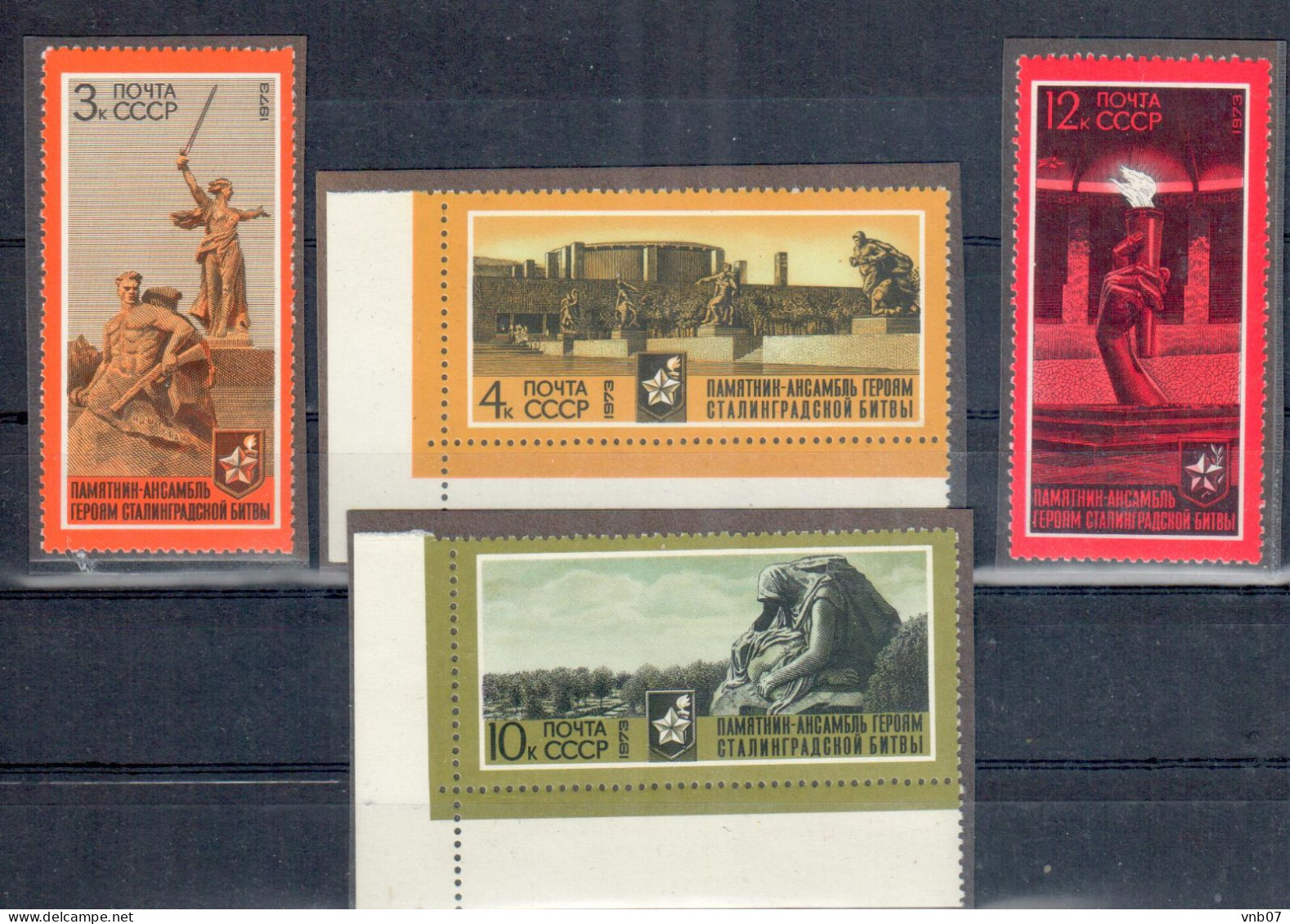 Russia USSR 1973. Sc#4051-4054,Mi#4092-4093. 30th Anniv Of Stalingrad Victory. MNH - Neufs