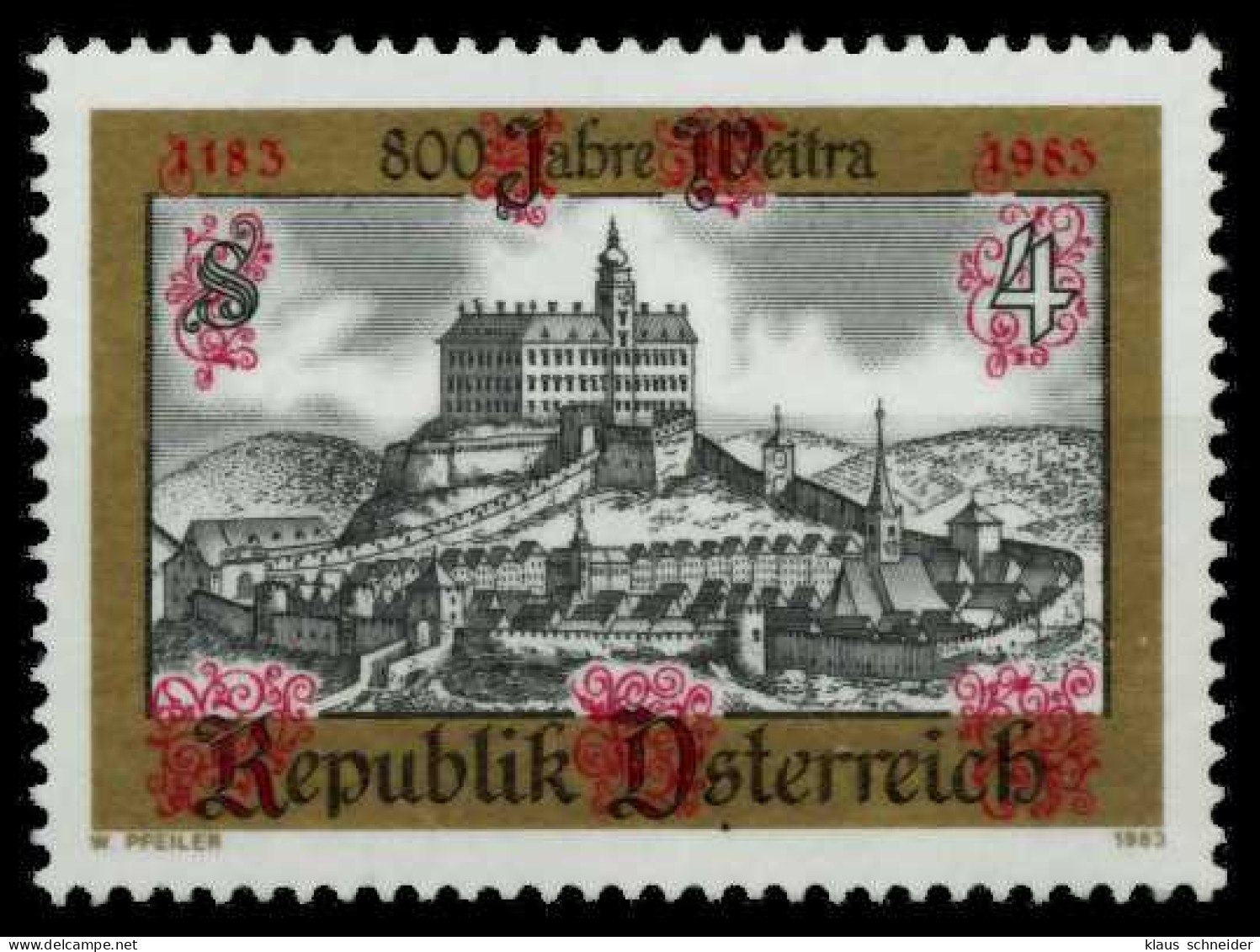 ÖSTERREICH 1983 Nr 1740 Postfrisch SB637DA - Unused Stamps