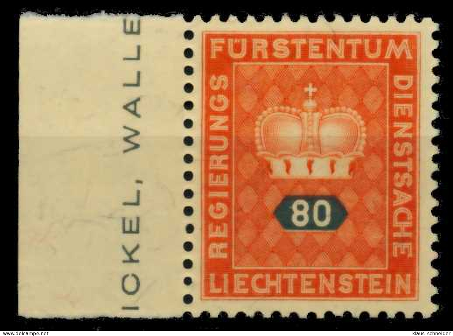 LIECHTENSTEIN DIENSTMARKEN 1950 Nr 42 Postfrisch X707F36 - Official