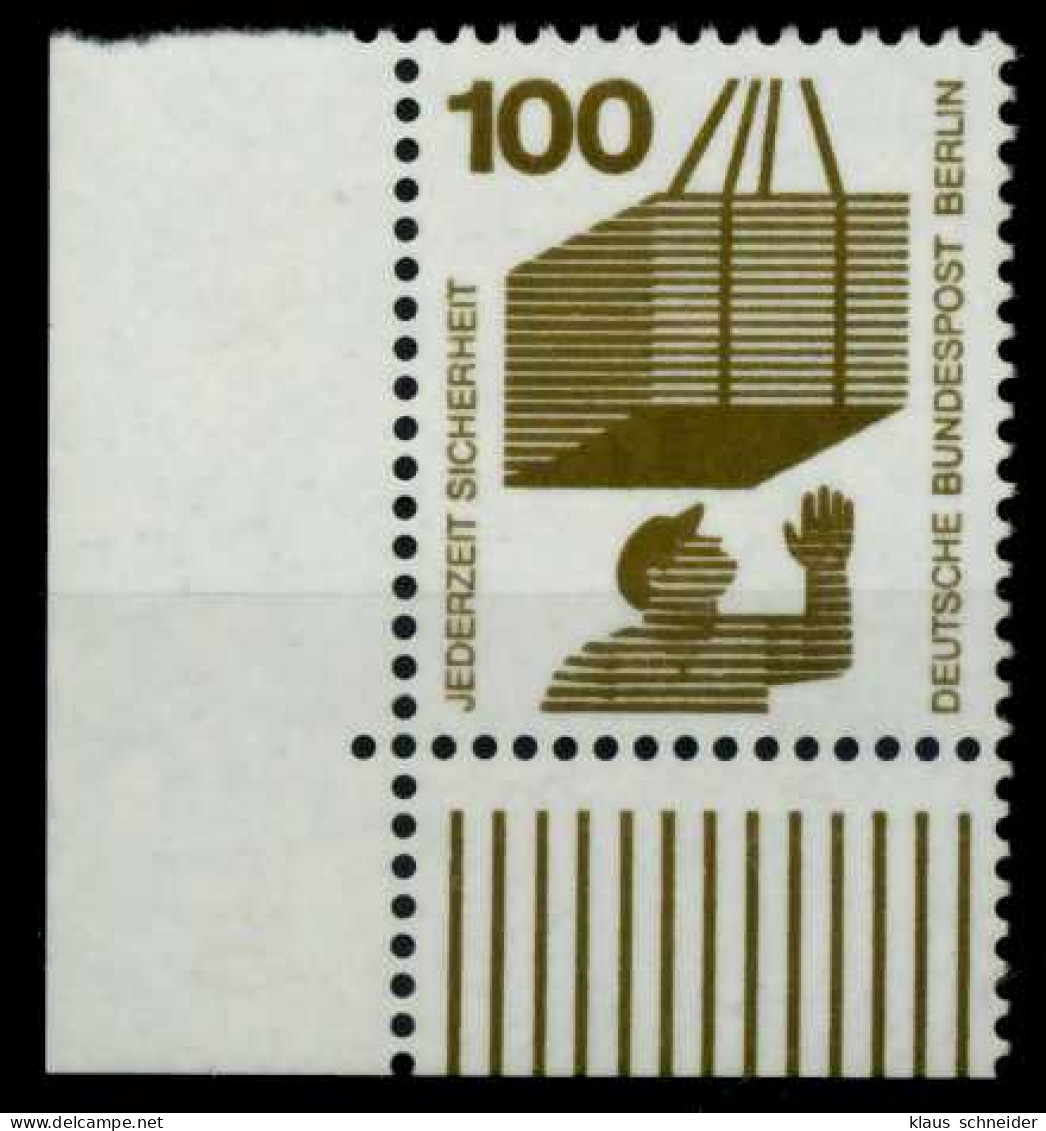 BERLIN DS UNFALLV Nr 410 Postfrisch ECKE-ULI X718A9A - Unused Stamps