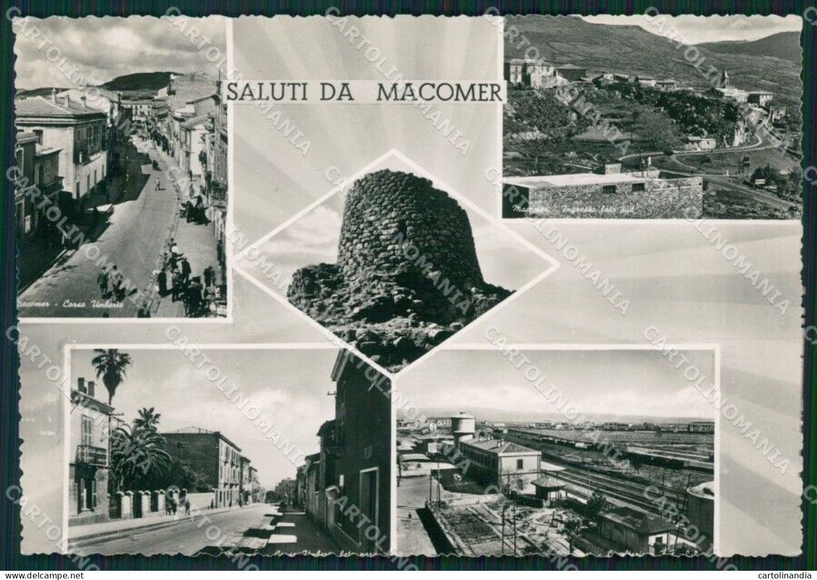 Nuoro Macomer Saluti Da Foto FG Cartolina ZKM7963 - Nuoro