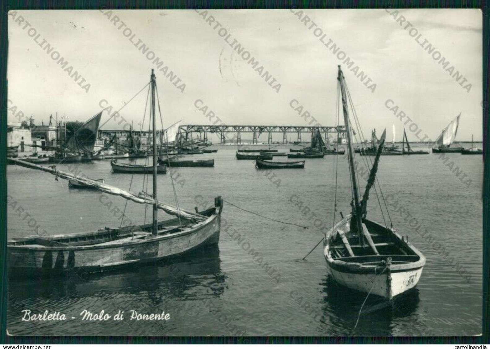 Bari Barletta Barche Foto FG Cartolina ZK1632 - Bari