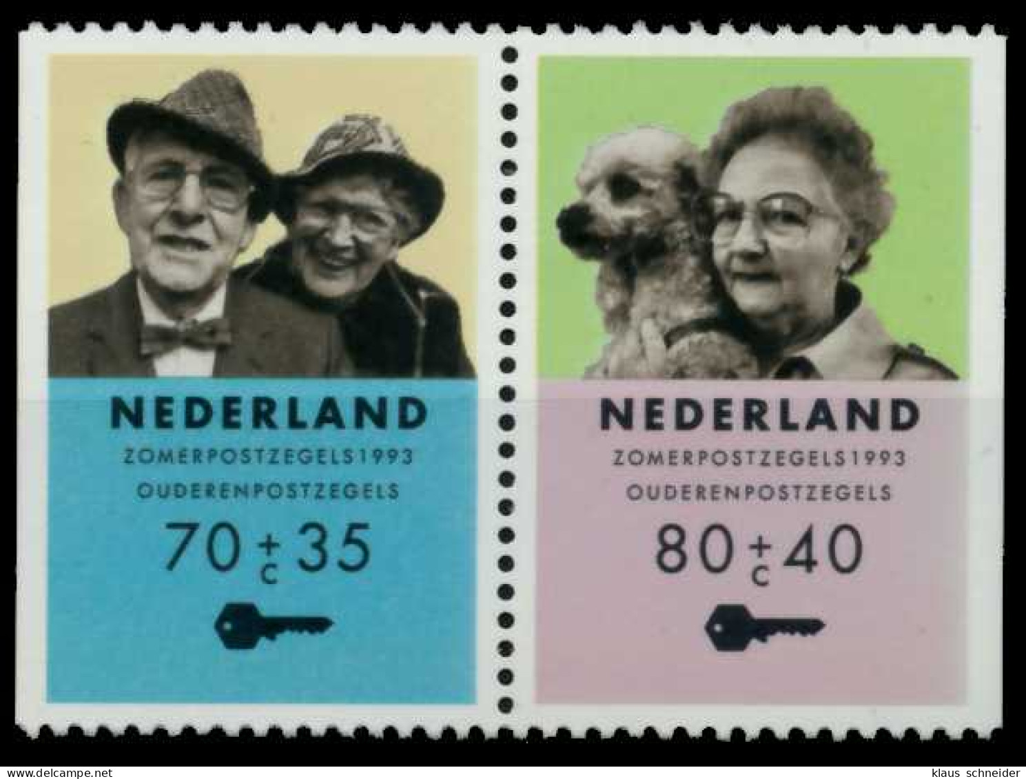 NIEDERLANDE Nr W56 Postfrisch WAAGR PAAR S009086 - Nuevos