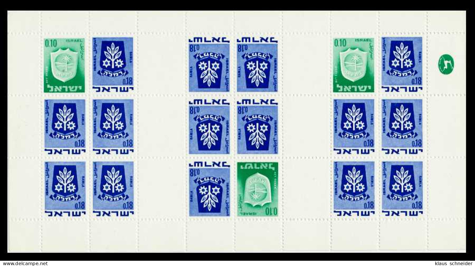 ISRAEL Nr 326KB Und 486KB Postfrisch KLEINBG X7BD4E6 - Blocks & Kleinbögen