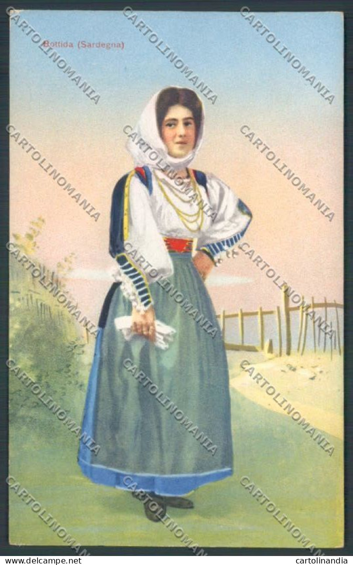 Sassari Costumi Sardi Bottidda Cartolina ZG0531 - Sassari