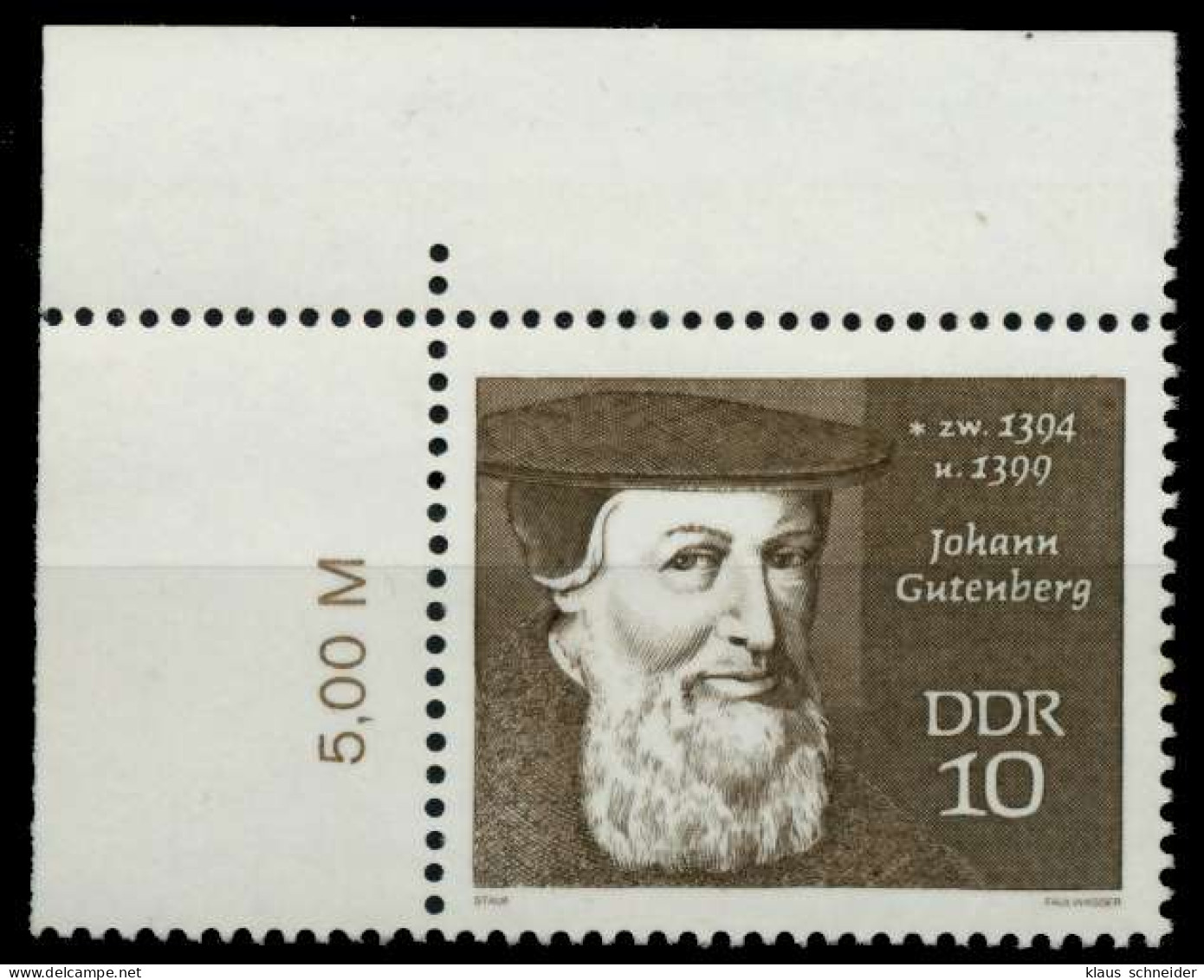 DDR 1970 Nr 1535 Postfrisch ECKE-OLI X94817A - Unused Stamps