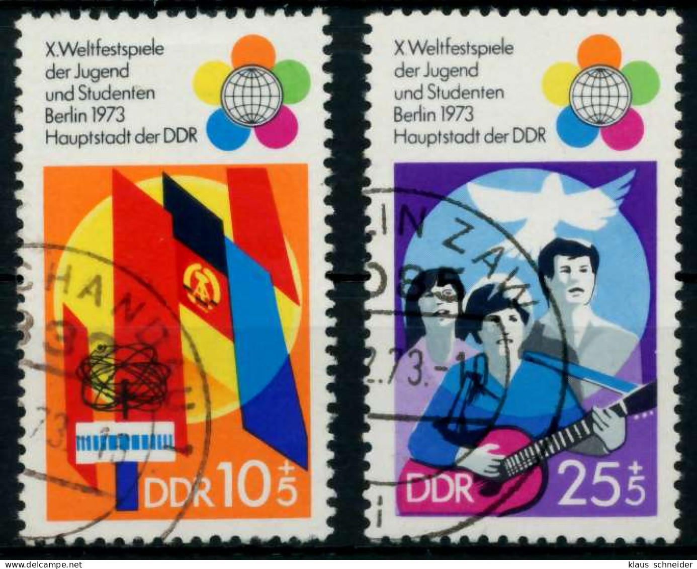 DDR 1973 Nr 1829-1830 Gestempelt X68ACBA - Oblitérés