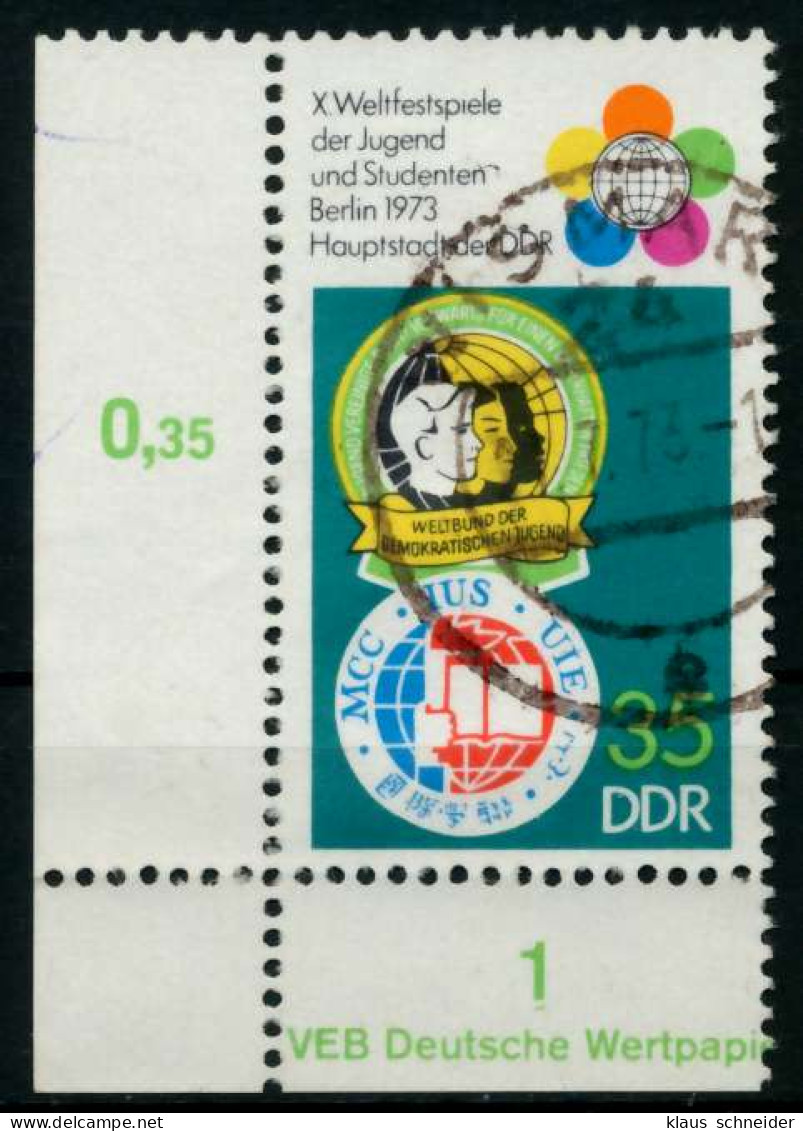 DDR 1973 Nr 1866 Gestempelt ECKE-ULI X69180E - Used Stamps