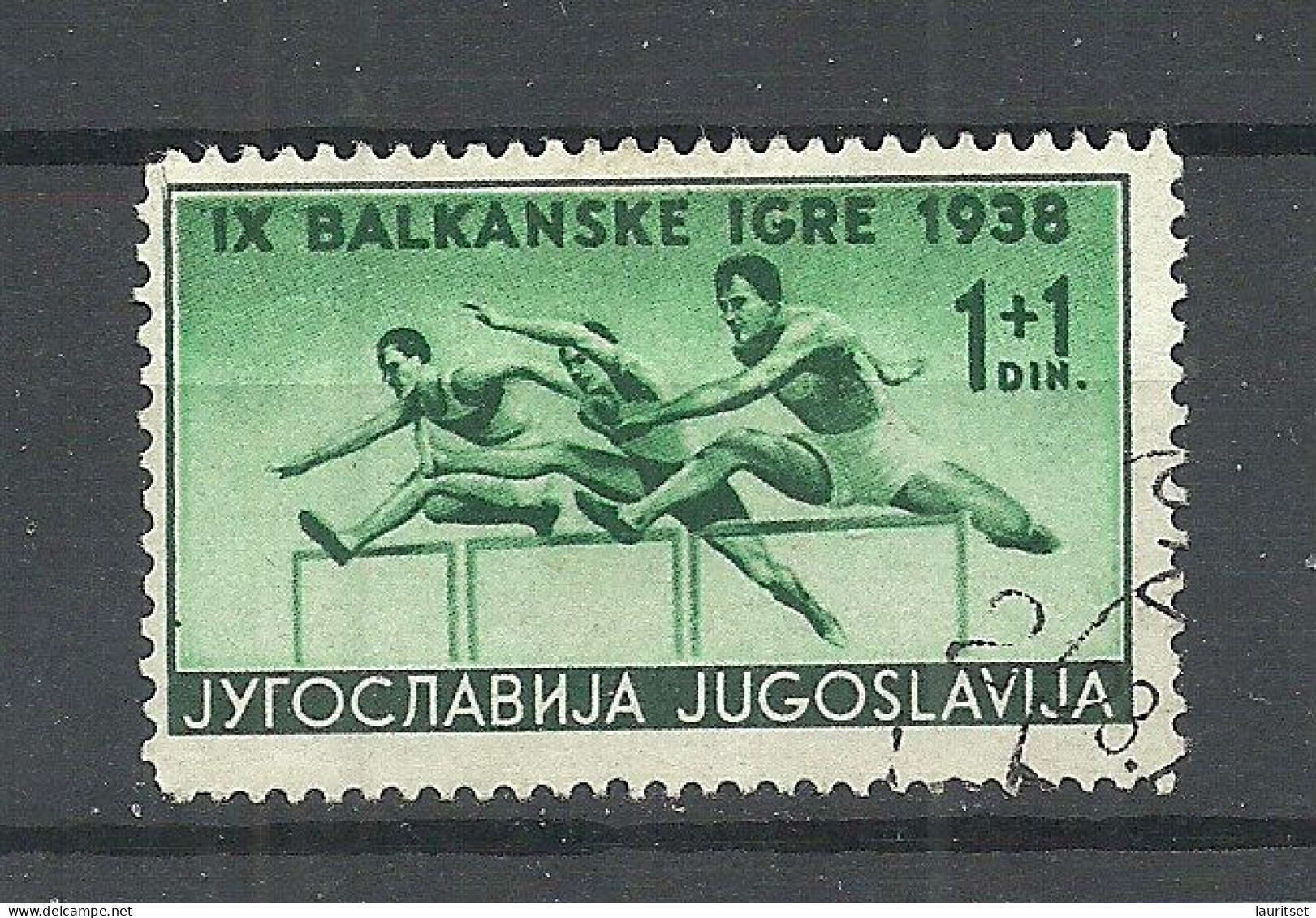 JUGOSLAVIA Jugoslawien 1938 Michel 363 O Sport Balkanspiele Hürdenlauf - Athletics