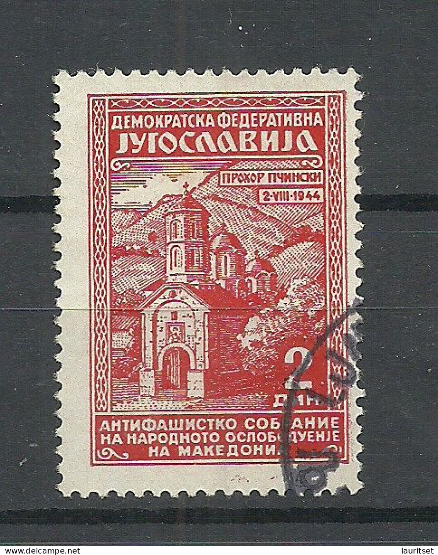 JUGOSLAVIA Jugoslawien 1945 Michel 458 O Befreiung Mazedoniens - Gebraucht