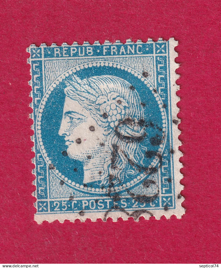 N°60 GC 6228 LIEVIN PAS DE CALAIS COTE 20€ SUR BLEU BRIEFMARKEN STAMP FRANCE - 1871-1875 Cérès