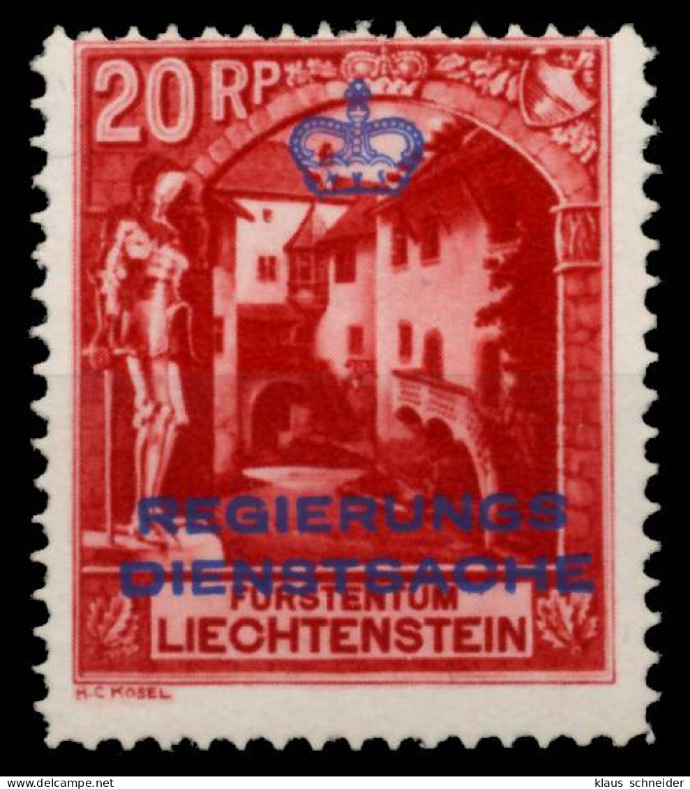 LIECHTENSTEIN DIENSTMARKEN 1932 33 Nr 3B Postfrisch X6A6A02 - Dienstmarken