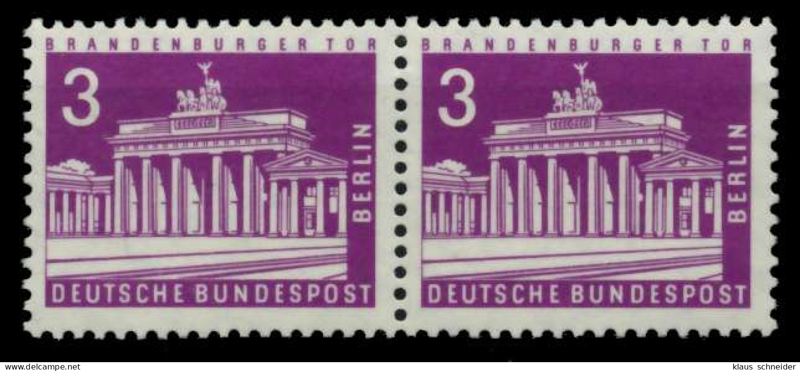 BERLIN DS BAUTEN 2 Nr 231 Postfrisch WAAGR PAAR X6C3DFE - Neufs