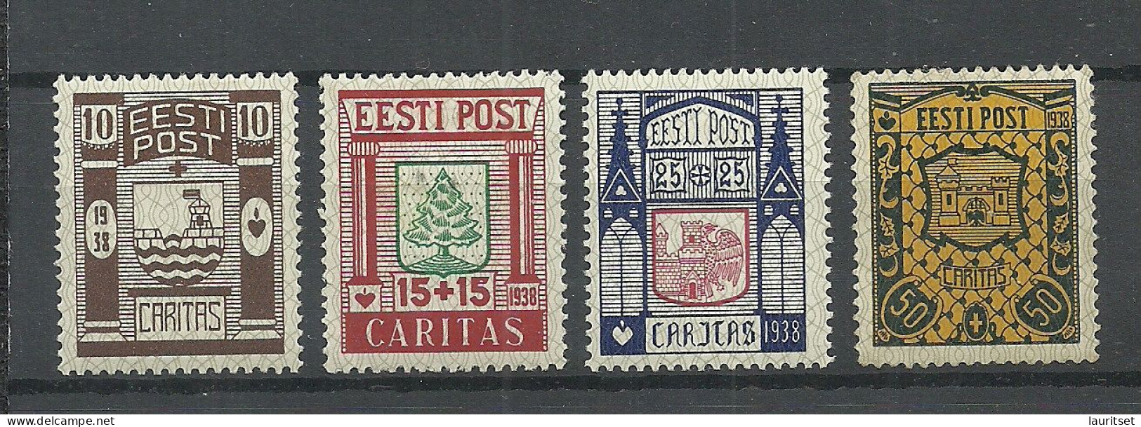 Estland Estonia 1938 CARITAS Michel 131 - 134 * - Estland