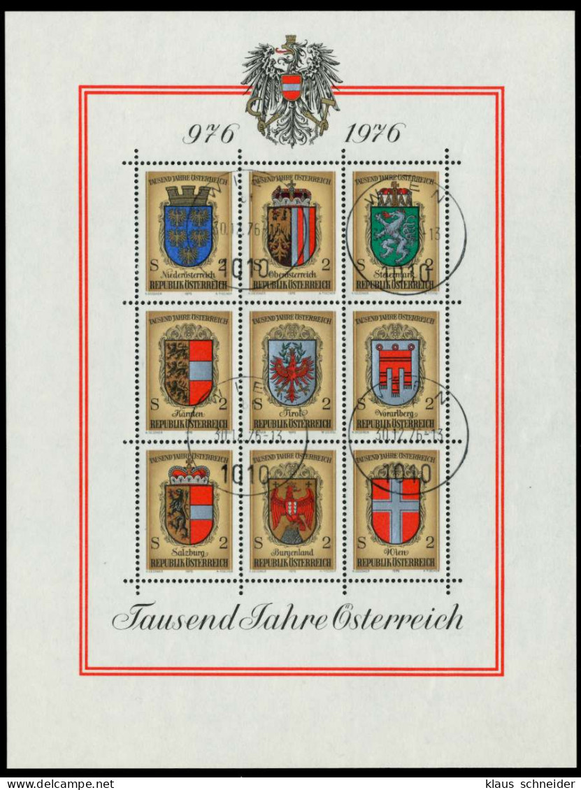 ÖSTERREICH Block 4 Zentrisch Gestempelt S1C8DD6 - Blocks & Sheetlets & Panes