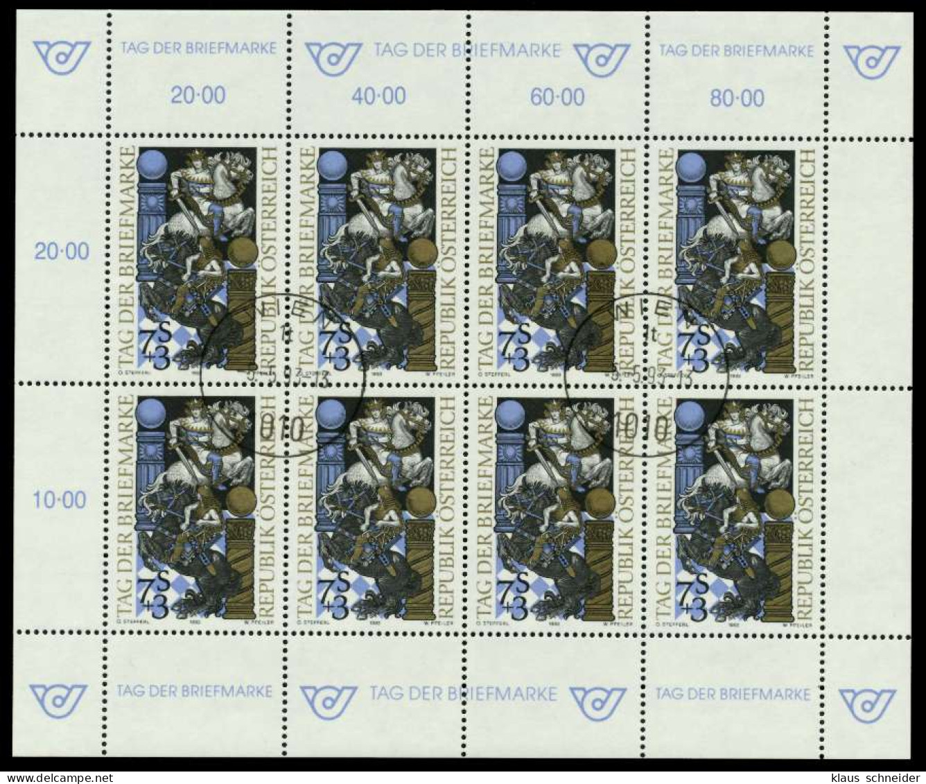 ÖSTERREICH BLOCK KLEINBOGEN 1990-1999 Nr 2097 Z S1C8EAA - Blocs & Feuillets