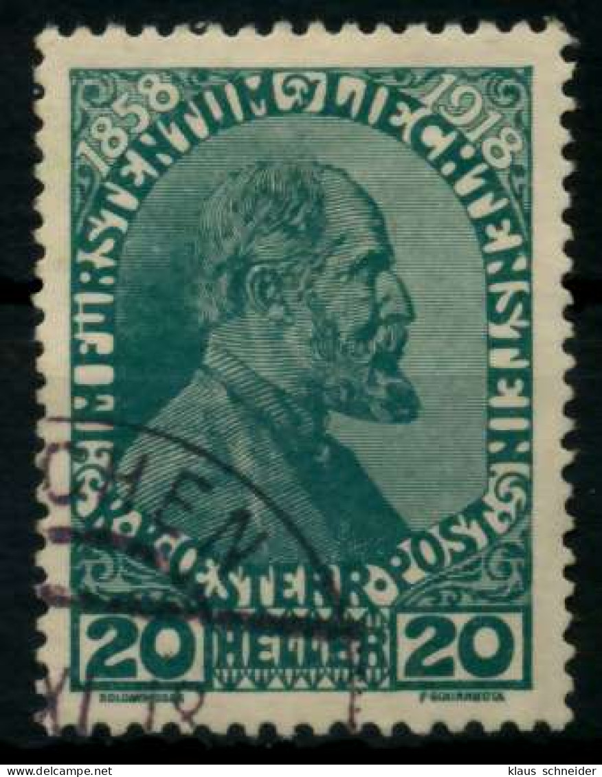 LIECHTENSTEIN 1918 Nr 10 Gestempelt X6F6F72 - Used Stamps