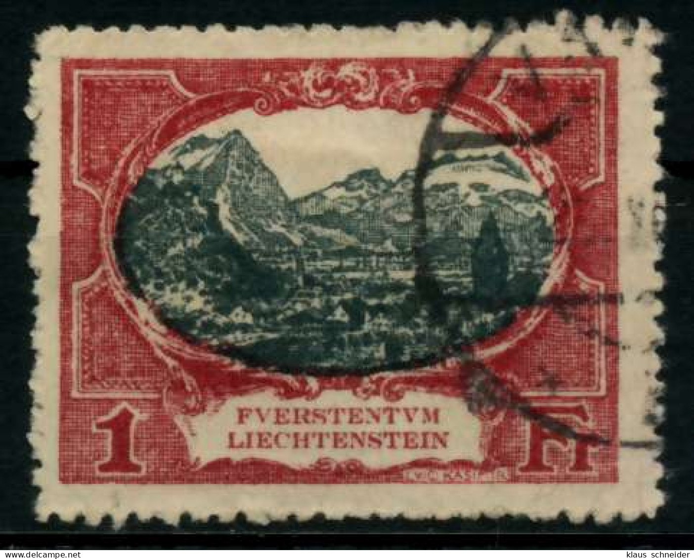 LIECHTENSTEIN 1921 Nr 60A Gestempelt X70016E - Gebruikt