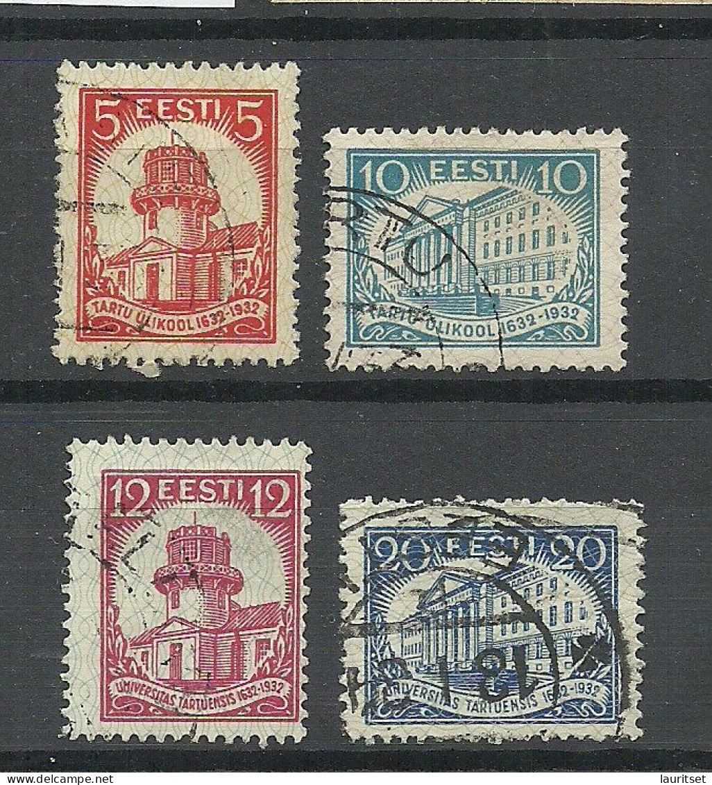 Estland Estonia 1932 University Dorpat Tartu Michel 94 - 97 O - Sonstige & Ohne Zuordnung