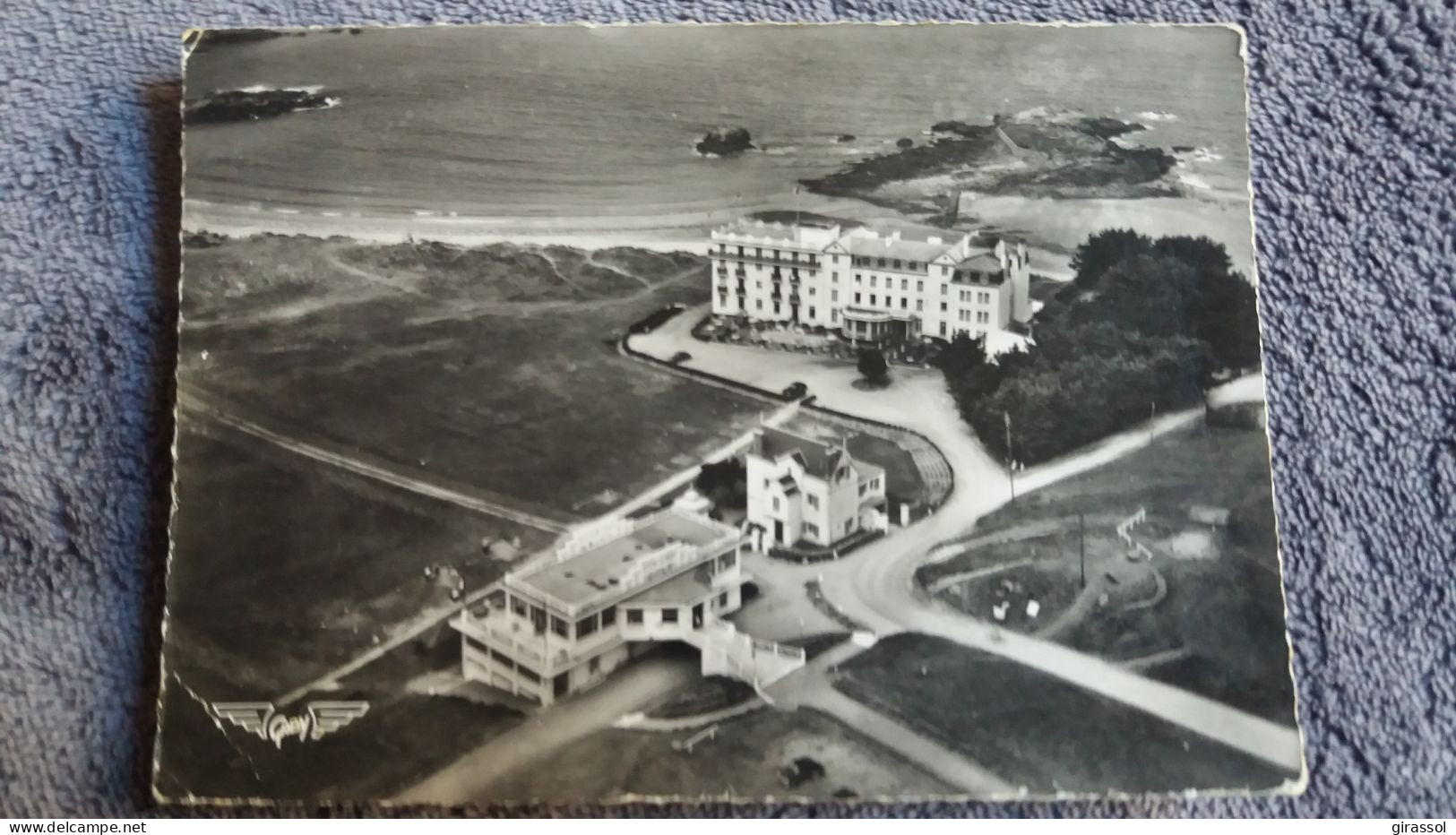 CPSM SAINT BRIAC ILLE TE VILAINE 35 LA PLAGE DU PORT HUE ED ARTAUD 1957 LA FRANCE VUE DU CIEL - Saint-Briac