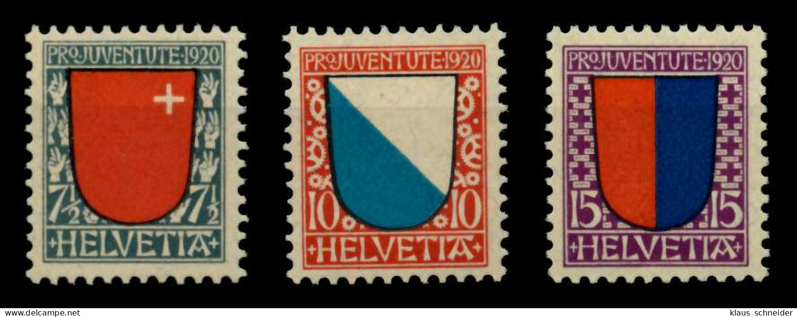 SCHWEIZ PRO JUVENTUTE Nr 153-155 Postfrisch X73CE1E - Unused Stamps