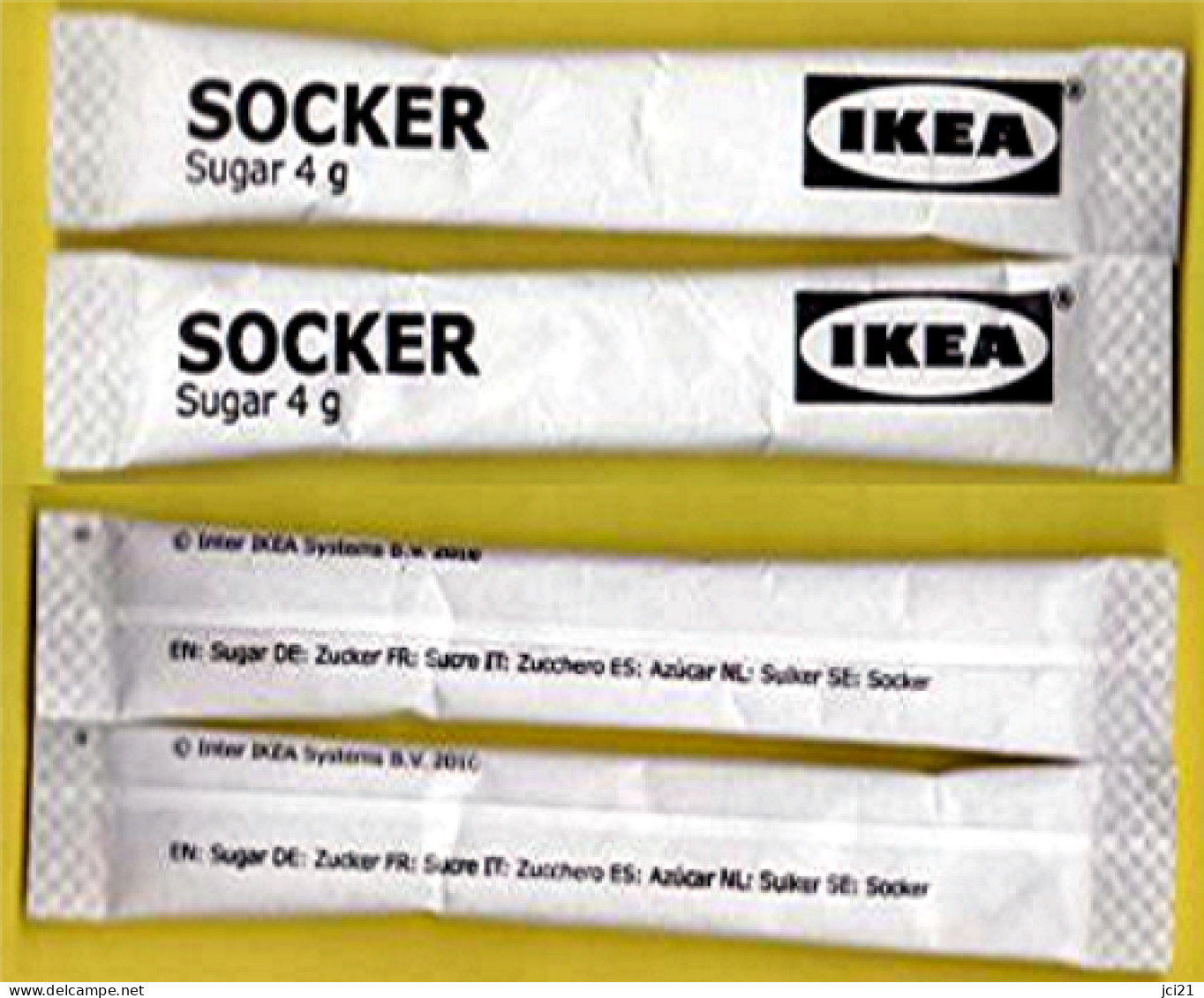 2 Sticks De Sucre " SOCKER - IKEA " (scann Recto-verso) [S016]_Di024 - Zucker