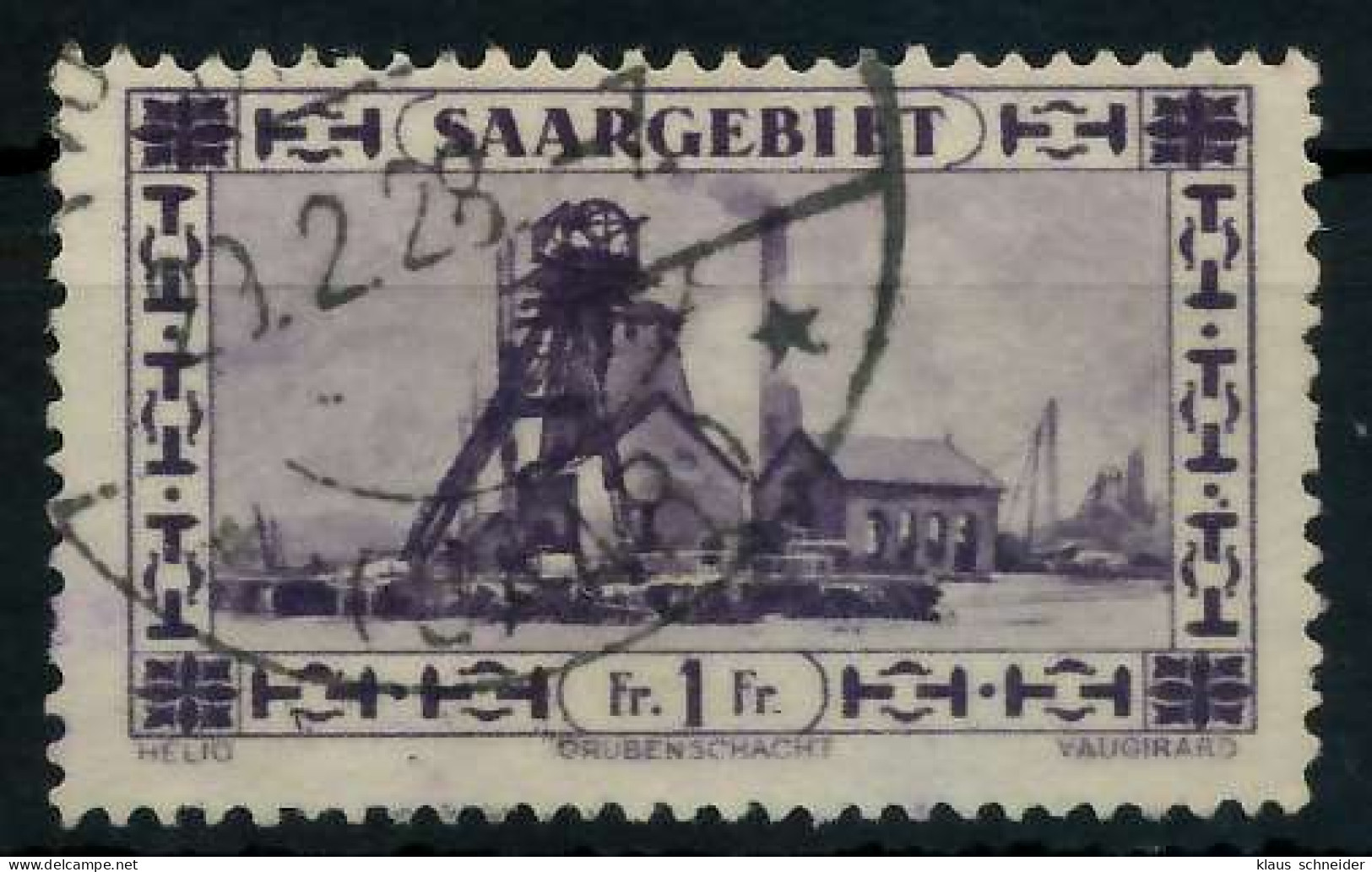 SAARGEBIET 1926 Nr 117II Gestempelt X795226 - Used Stamps