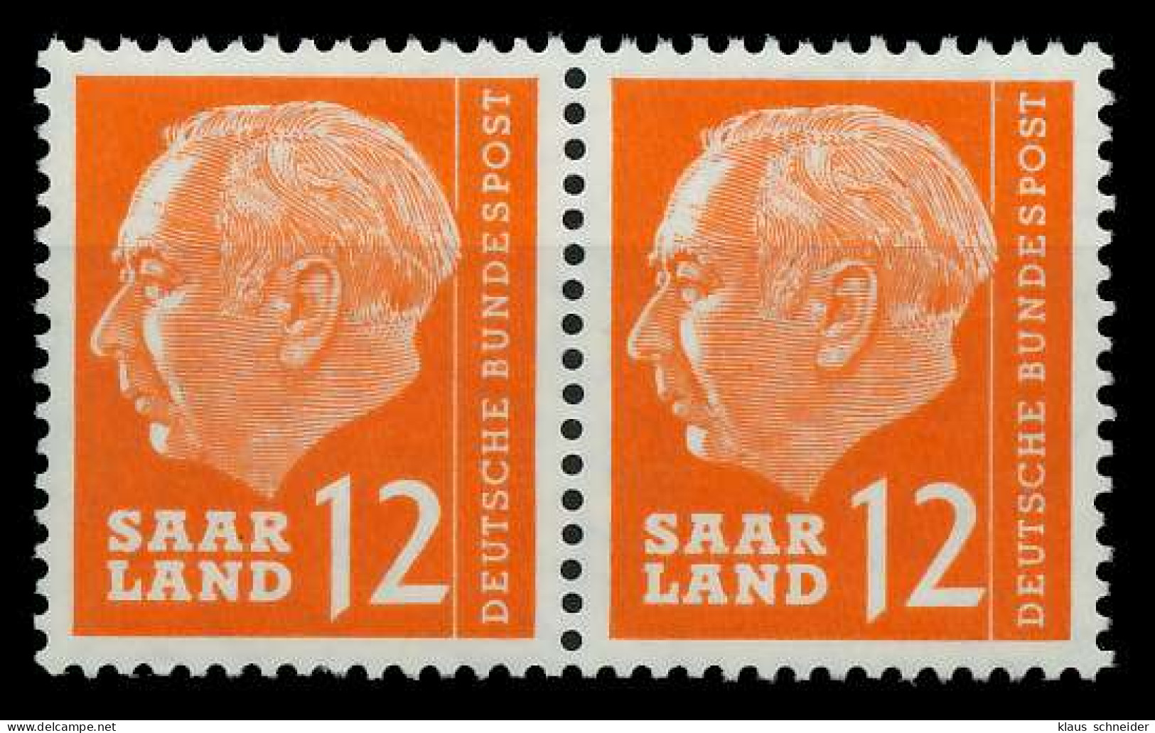 SAAR OPD 1957 Nr 387 Postfrisch WAAGR PAAR X799AEA - Unused Stamps