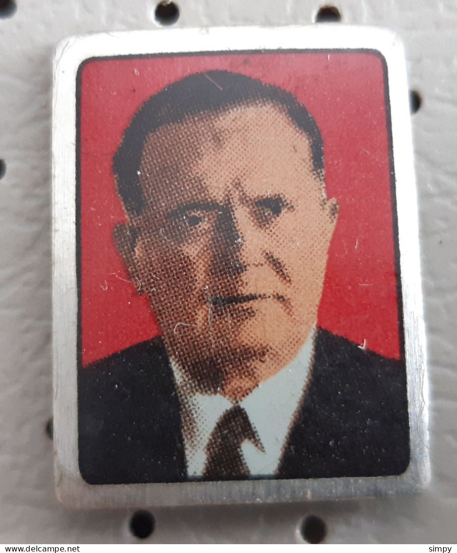 Josip Broz Tito President Of Yugoslavia  Pin - Celebrities