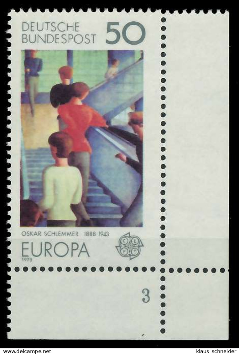 BRD BUND 1975 Nr 841 Postfrisch FORMNUMMER 3 X8018B2 - Unused Stamps