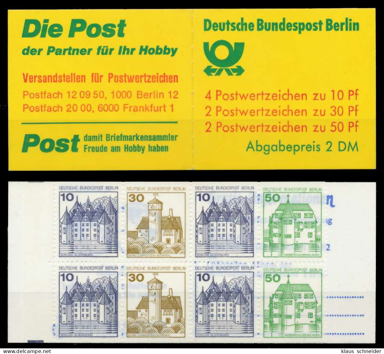 BERLIN MARKENHEFTCHEN Nr MH 11dcoZ Postfrisch S638856 - Cuadernillos
