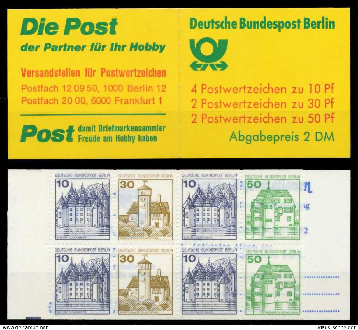 BERLIN MARKENHEFTCHEN Nr MH 11dcoZ Postfrisch S638856 - Postzegelboekjes