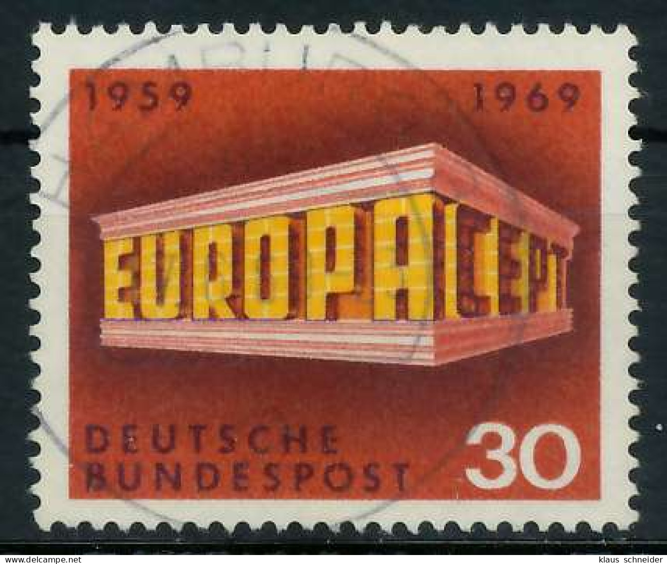 BRD BUND 1969 Nr 584 Zentrisch Gestempelt X832002 - Used Stamps