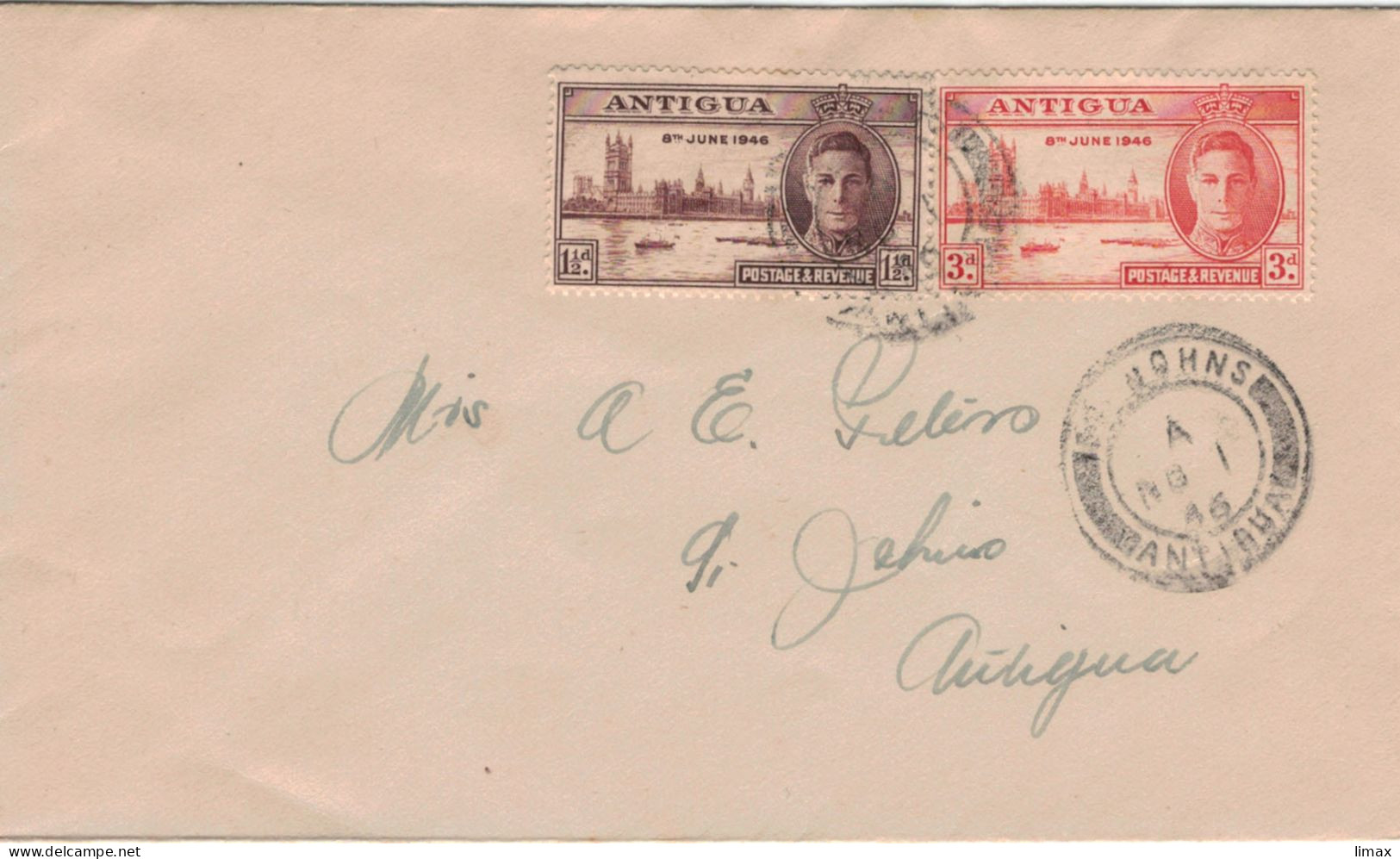 City Of Saint John's 1946 - 1858-1960 Crown Colony