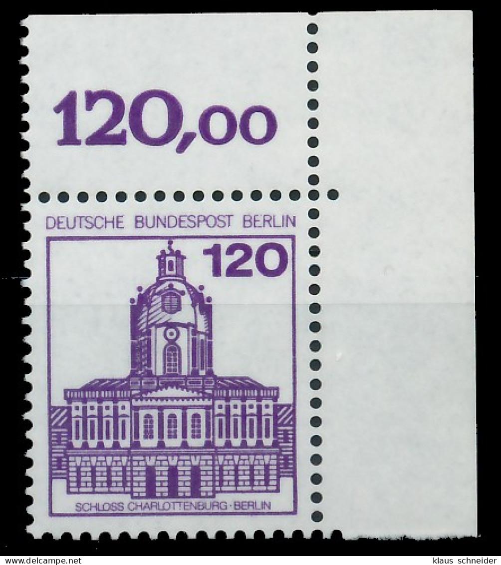 BERLIN DS BURGEN U. SCHLÖSSER Nr 675 Postfrisch ECKE-OR X8E2A1E - Unused Stamps