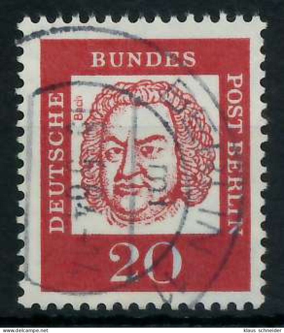 BERLIN DS BED. DEUTSCHE Nr 204 Gestempelt X9366FE - Used Stamps