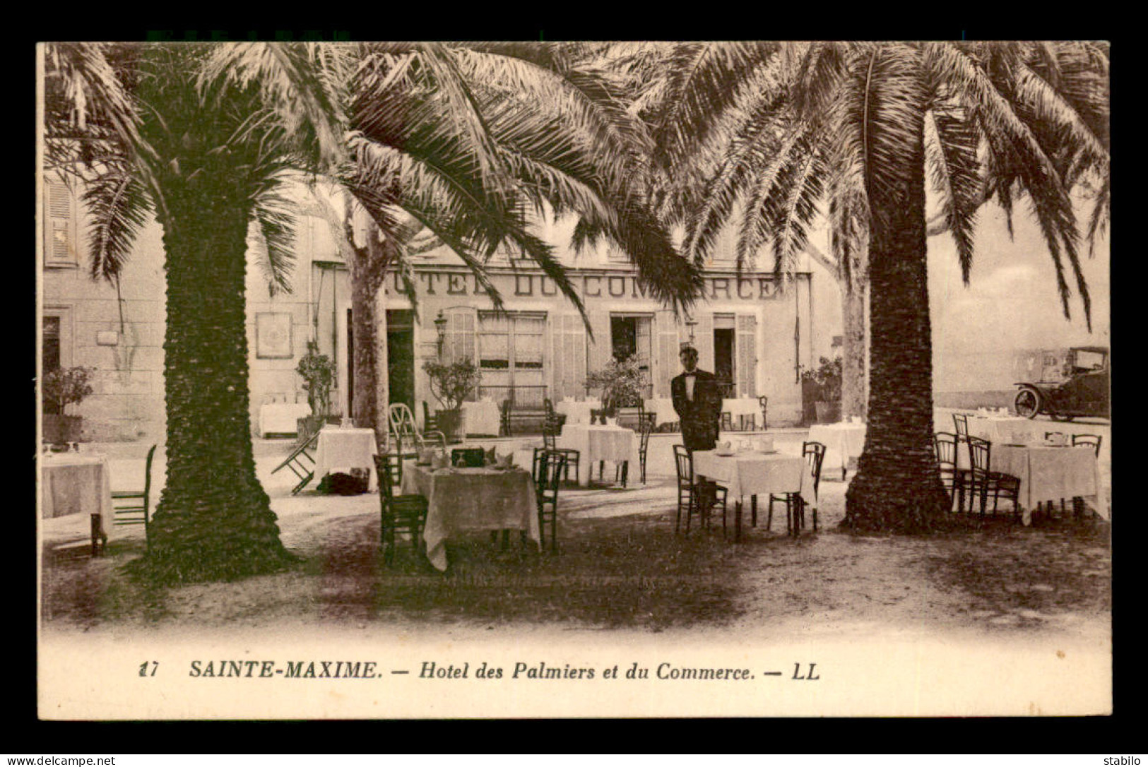 83 - SAINTE-MAXIME - HOTEL DES PALMIERS ET DU COMMERCE - Sainte-Maxime